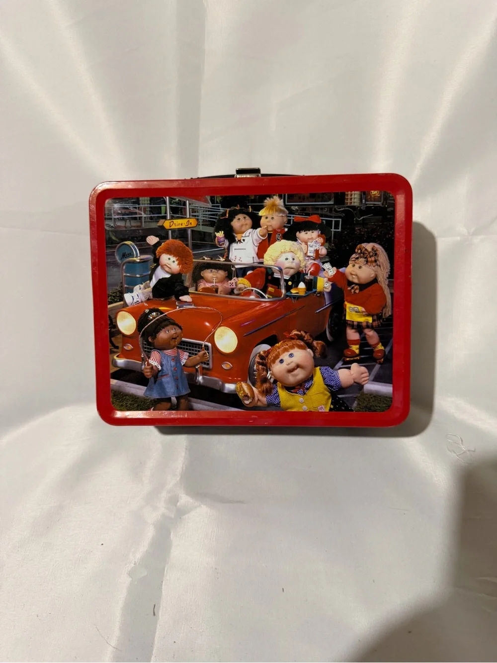 Red Cabbage Patch Kids Tin Lunch Box